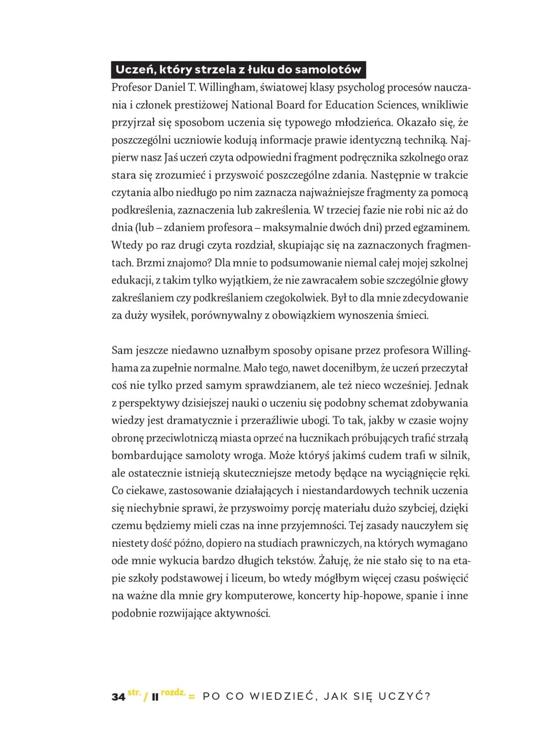 Wykres z wynikami badania w książce Włam się do mózgu