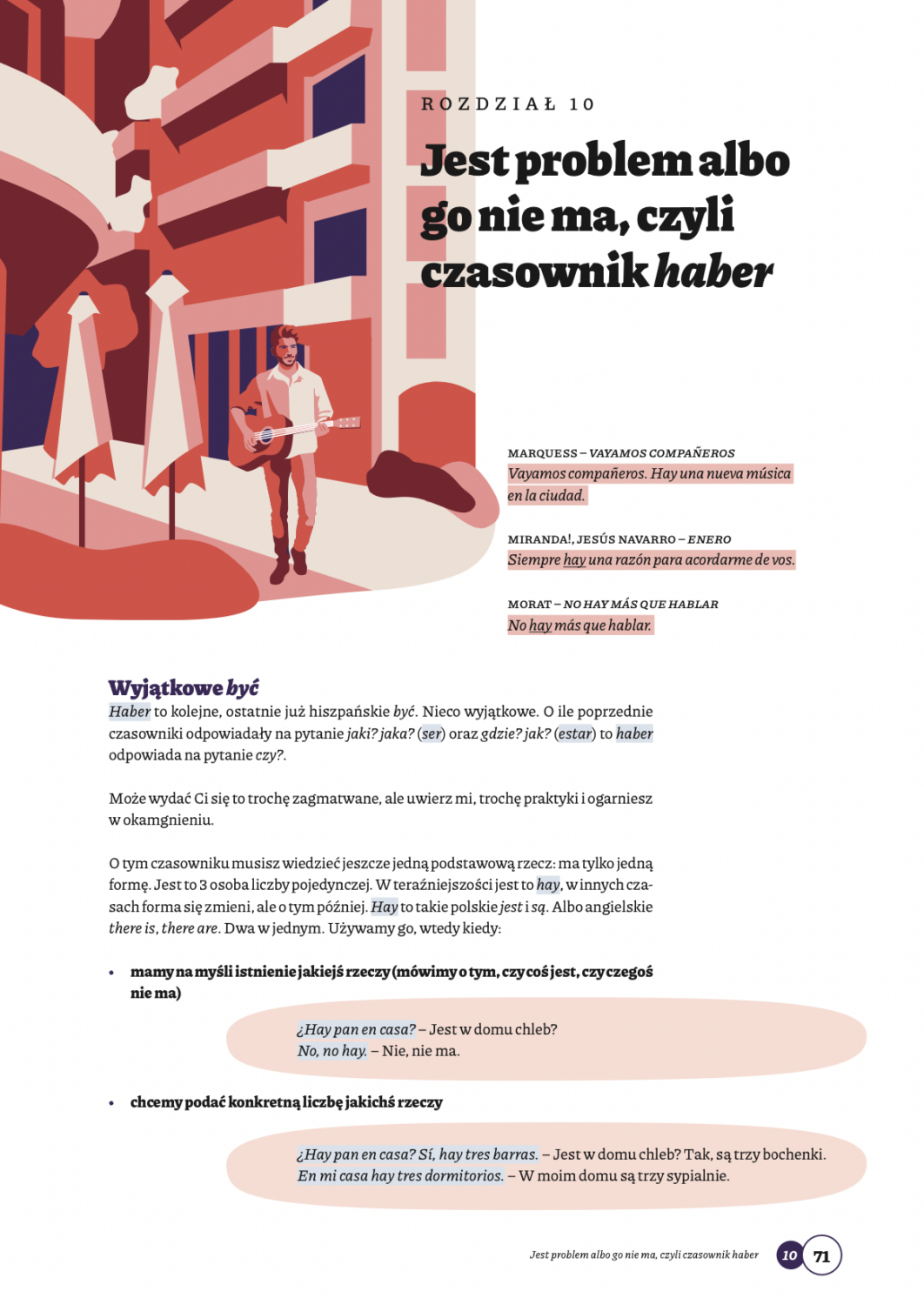 Rozdział 10 o czasowniku haber z książki Hiszpański na lekko