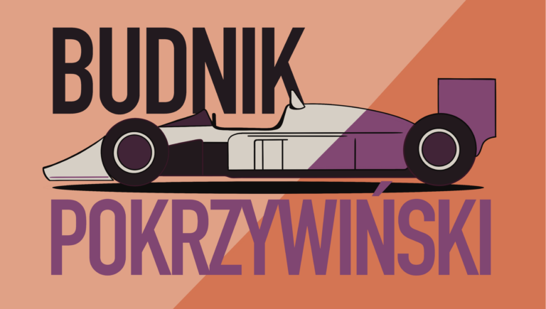 Logo podcastu Budnik i Pokrzywiński, autorów książki Formuła 1 według Bartków
