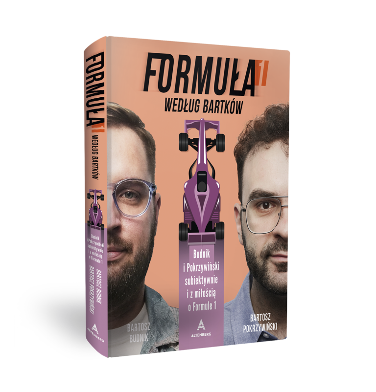 Książka Formuła 1 według Bartków Bartosza Budnika i Bartosza Pokrzywińskiego