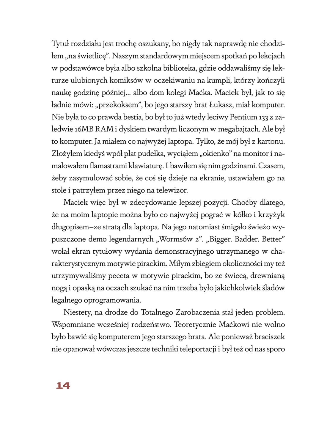 Strona 14 z rozdziału W szkolnej świetlicy z książki Zagrajmy jeszcze raz