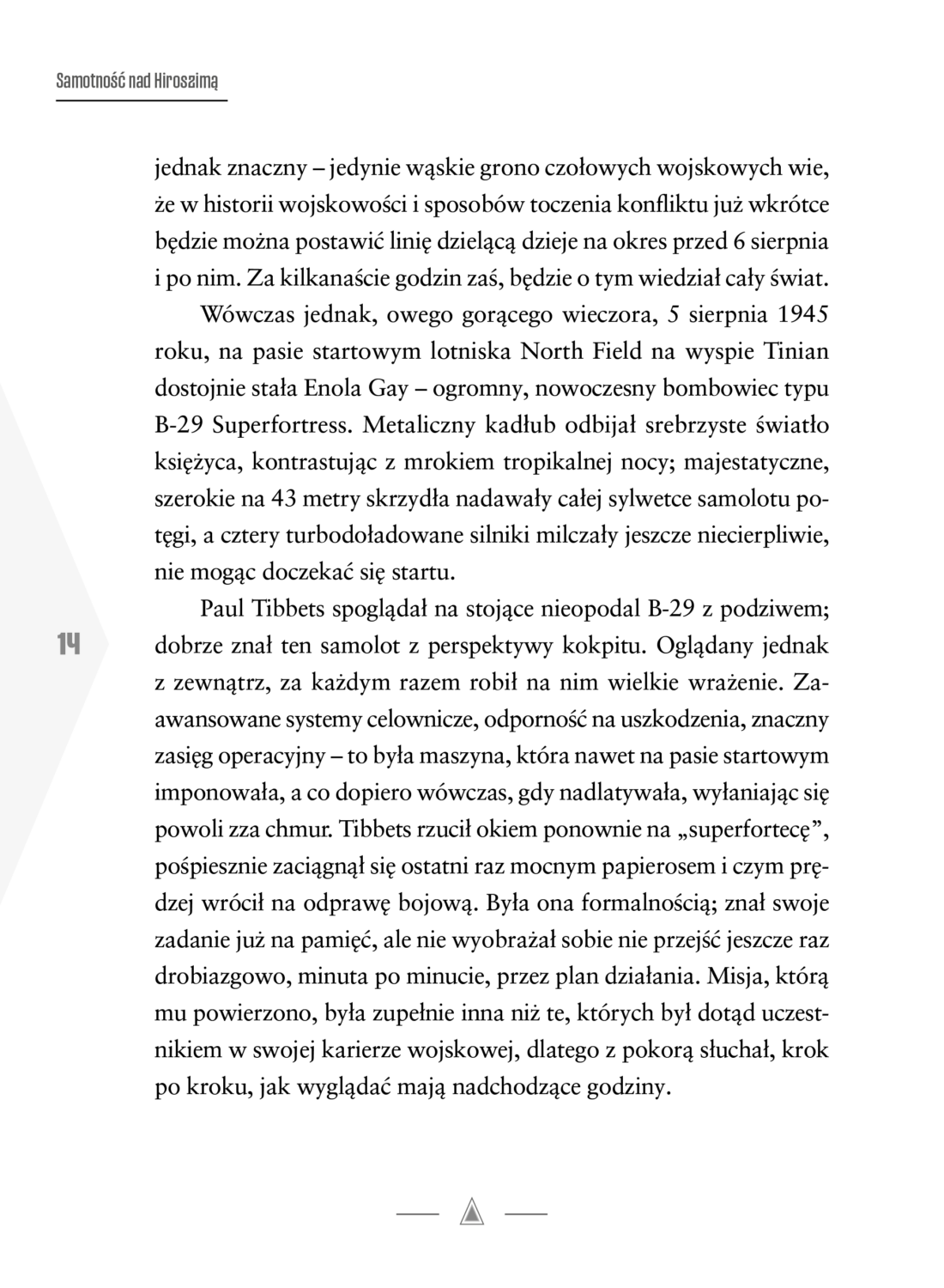 Strona z tekstem prologu z książki Historia dla odważnych