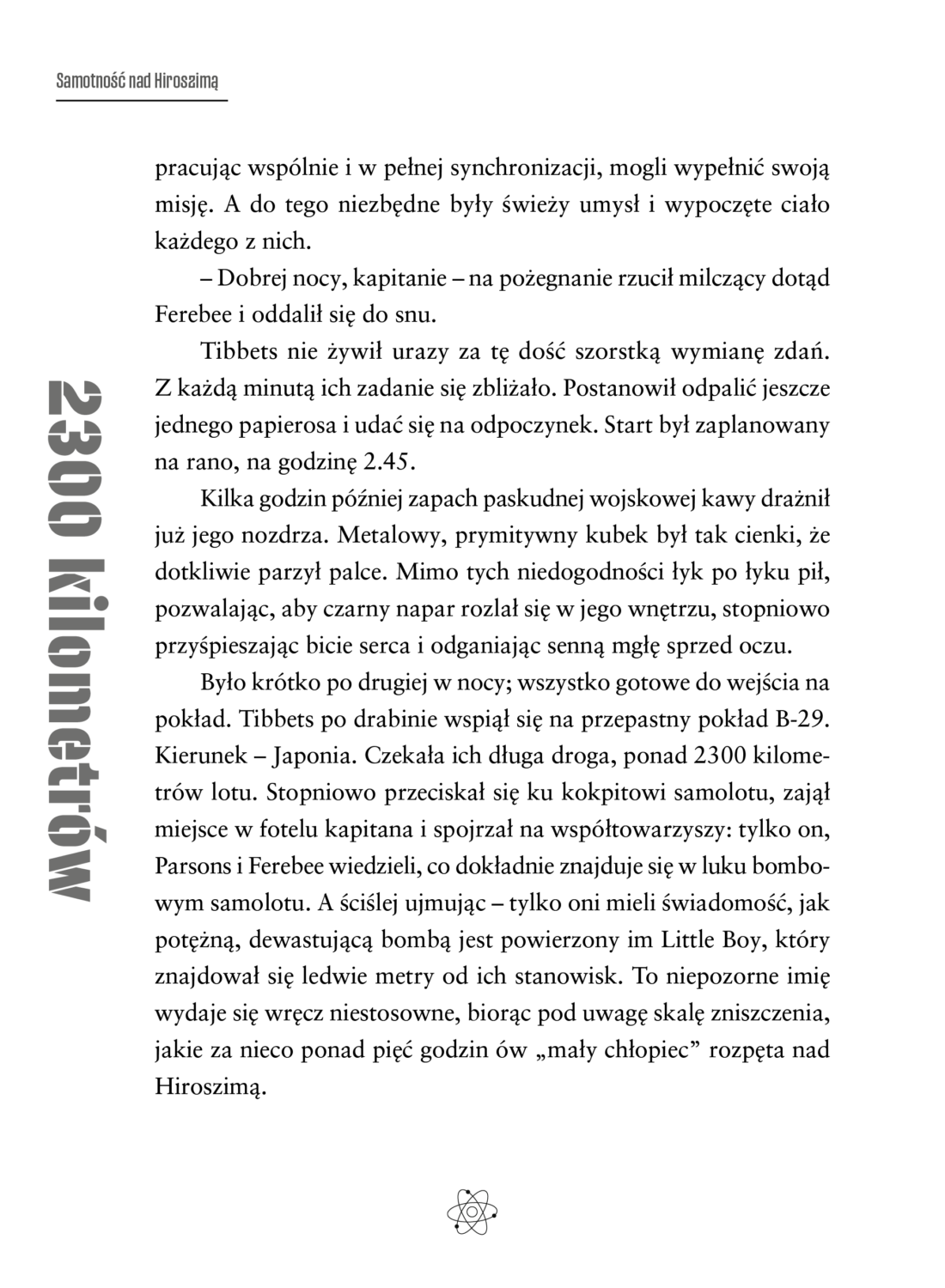 Strona z wyróżnieniem 2300 kilometrów z książki Historia dla odważnych