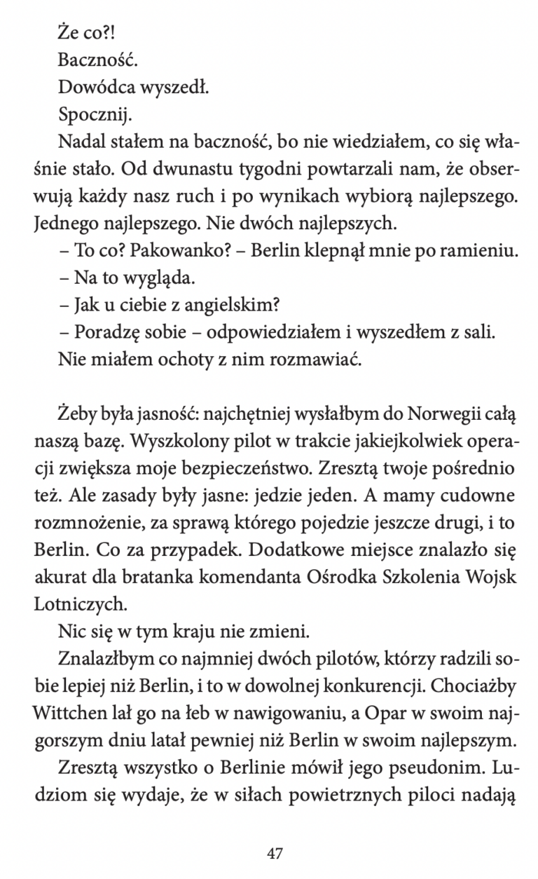 Strona 47 z książki Mężczyzna, który uderzy dziecko, opowiadanie Barzo Milou