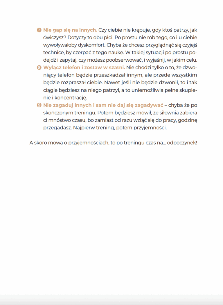 Strona z radami na koniec rozdziału z książki Coraz młodszy