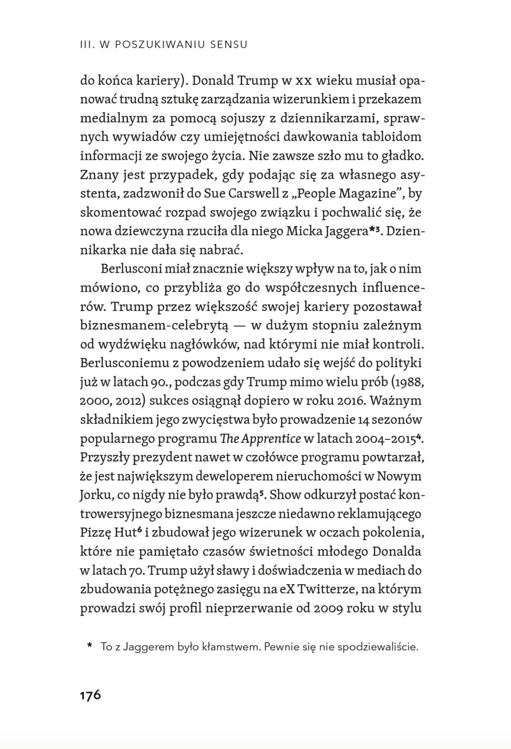 Strona 176 z części W poszukiwaniu sensu z książki Wszyscy będziecie influencerami