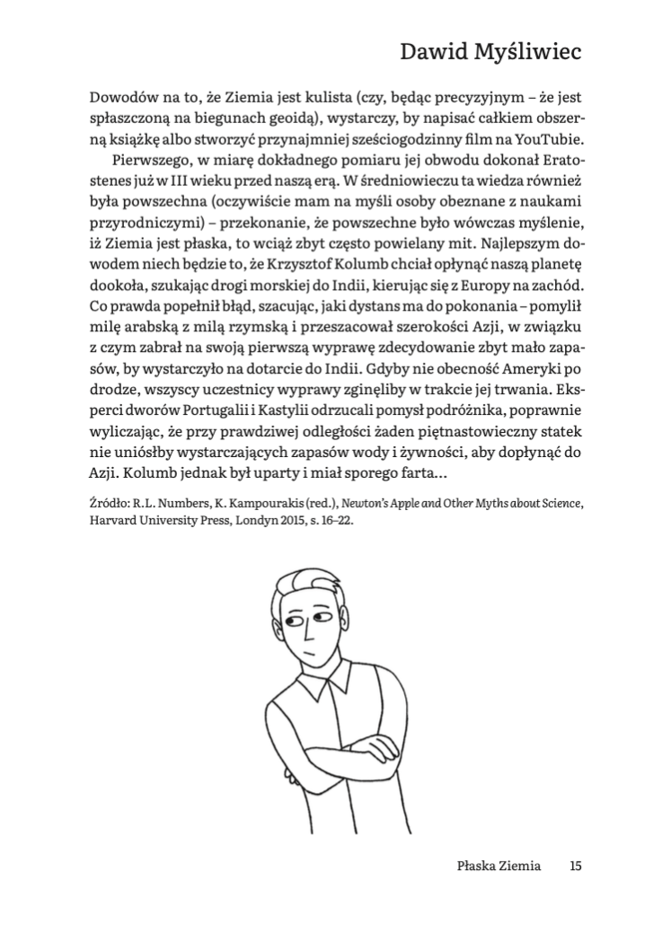 Strona z odpowiedzią Dawida Myśliwca z książki Nauka? Nie rozumiem!