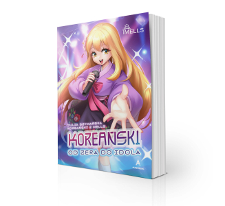 Koreański od zera do idola, okładka książki 3D